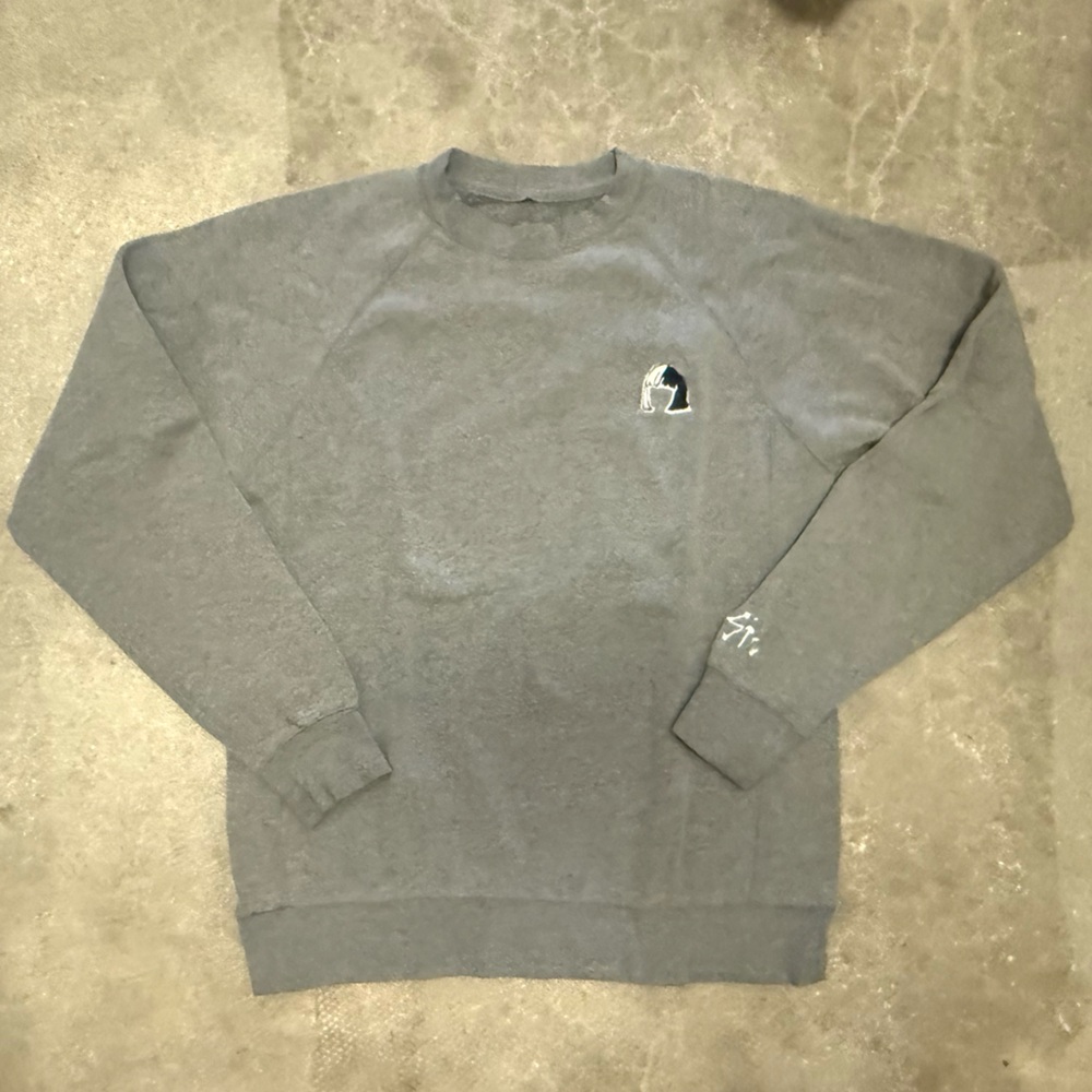 SIA “NOSTALGIC FOR THE PRESENT“ TOUR MERCH CREWNECK SWEATER, SIZE MEDIUM, GRAY